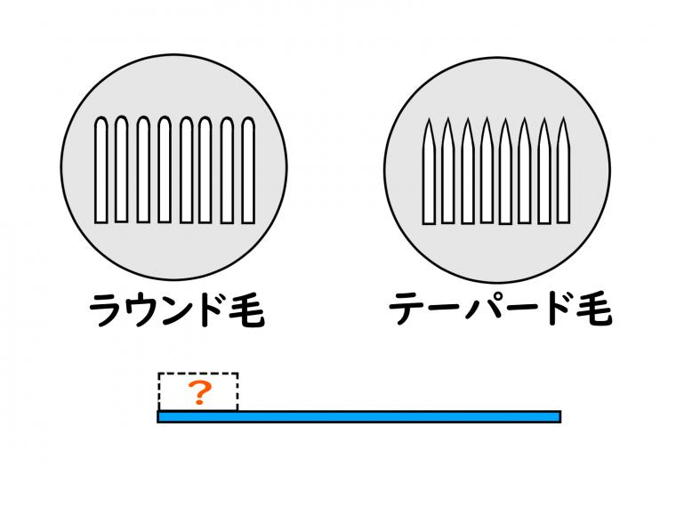歯ブラシの毛先の種類はご存知ですか？｜テーパード毛とラウンド毛の違いと選び方